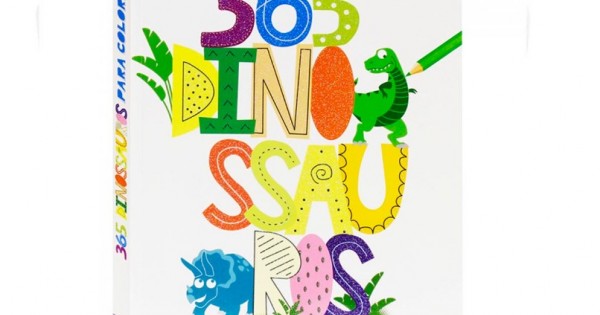 Livro para colorir 365 Dinossauro ,Desenhos para Colorir