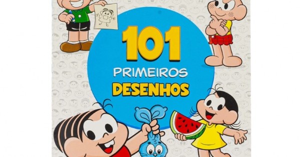 Livro para colorir 101 primeiros desenhos Turma da Mônica