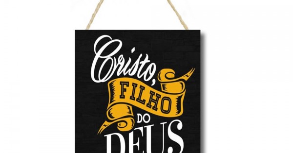 Placa decorativa Cristo Filho de Deus PL285