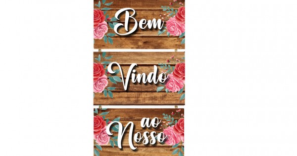 Placa decorativa Bem vindo ao nosso Sonho PL112