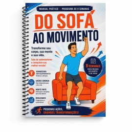 Manual Exerc�cios em Casa 100 P�ginas Ilustrado Programa 8 Semanas Sedent�rios Iniciantes