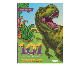 Livro Infantil 101 Primeiros Desenhos Para Colorir Dinossauros 