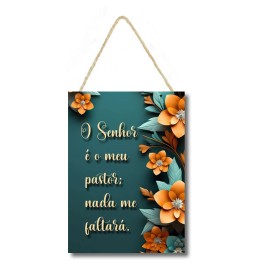 Placa decorativa O Senhor � meu pastor PL263