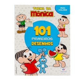 Livro para colorir 101 primeiros desenhos Turma da M�nica 