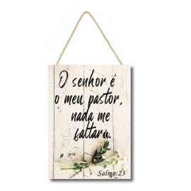 Placa decorativa O senhor � meu pastor PL237