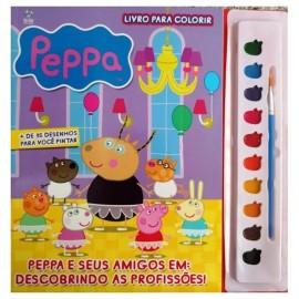 PEPPA E SEUS AMIGOS EM : DESCOBRINDO AS PROFISS�ES - LIVRO PARA COLORIR 