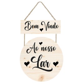 Placa decorativa Seja bem vindo ao nosso lar PL209 
