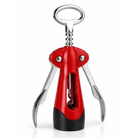 Abridor Saca-Rolhas Art House Colorido  F�cil de Usar, Design Moderno, Vermelho