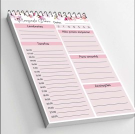 Planner Di�rio Sem Data com 50 paginas