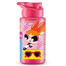 Garrafinha de �gua Infantil Meninas Superpoderosas Florzinha 500ml Rosa