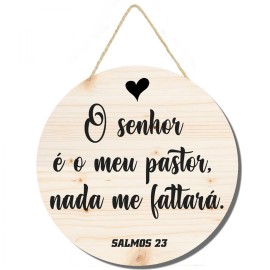 Placa decorativa O Senhor � meu pastor PL235