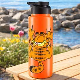 Squeeze Garfield 750ml com Tampa Protetora e Design Divertido