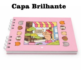Livro para Colorir Bobbie Goods capa dura - Cole��o Premium com Capa ROSA�Hologr�fica Brilhante