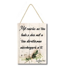 Placa decorativa Mil cair�o ao teu lado PL236