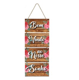 Placa decorativa Bem vindo ao nosso Sonho PL112 
