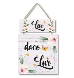 Placa decorativa Lar doce lar PL308