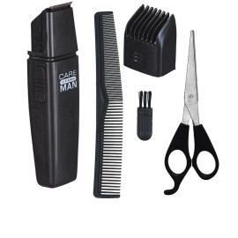 Kit M�quina de Cortar Cabelo Care For Man Profissional com Tesoura e Pentes � Pr�tico e Completo 