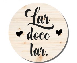 Placa decorativa lar doce lar PL280 