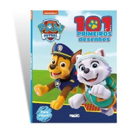 Livro Infantil Patrulha Canina - 101 Meus Primeiros Desenhos 