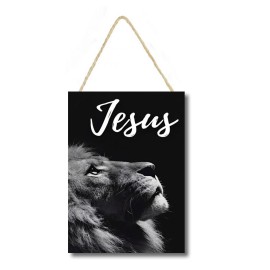 Placa decorativa Le�o Jesus PL286