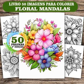 Livro de Colorir Mandala Floral Antiestresse | Arteterapia Adulto | 2� Edi��o COL038-2